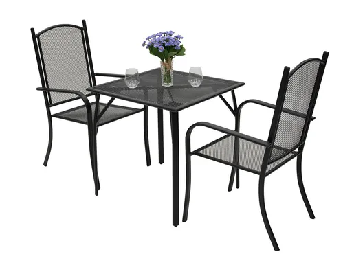 DEOKORK Záhradná kovová zostava NANCY MINI 1+2