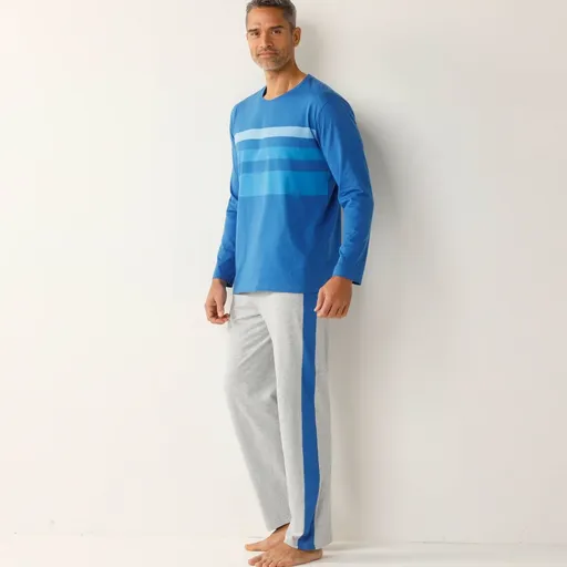 Pyžamo s nohavicami a stredovými pruhmi