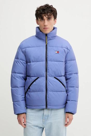 Bunda Tommy Jeans modrá farba, zimná, DM0DM22040