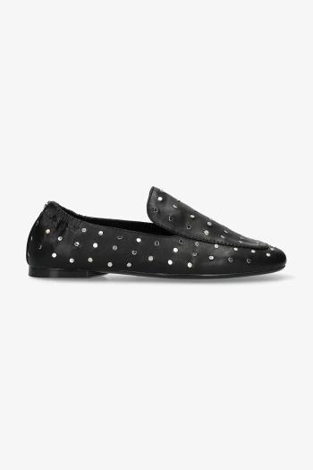 Mokasíny Mexx ROZY LEMON dámske, čierna farba, na plochom podpätku, MI001200851W