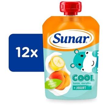 Sunar Cool ovocná kapsička banán, marhuľa, jogurt 12× 110 g (8592084418441)