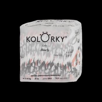 KOLORKY DAY - srdce - S (3-6 kg) jednorázové ekoplienky 25 ks