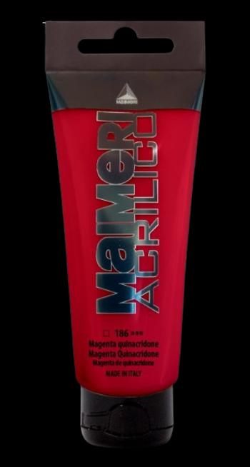 MAIMERI ACRILICO - Akrylové farby 186 - quinacridone magenta, 0,2 L