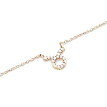Daniel Wellington Nežný pozlátený náhrdelník znamenia Býk Crystal Zodiac DW00400920