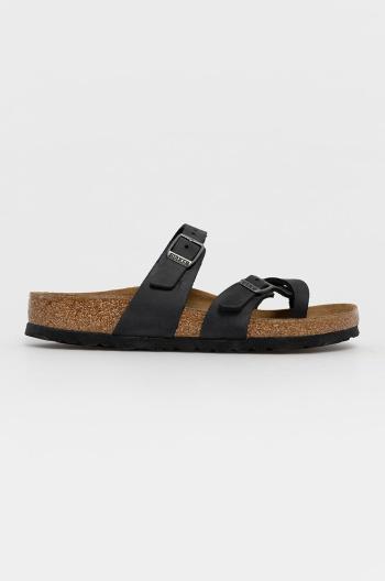 Kožené šľapky Birkenstock Mayari dámske, čierna farba, 171481