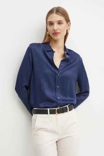 Košeľa Marciano Guess MELISSA dámska, tmavomodrá farba, regular, s klasickým golierom, 5RGH30 7169A