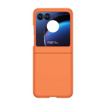 PLASTIC Ochranný plastový kryt pre Motorola Razr 50 oranžový