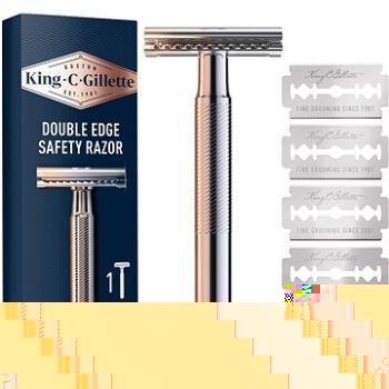 KING C. GILLETTE Double Edge + hlavice 5 ks (7702018590148)