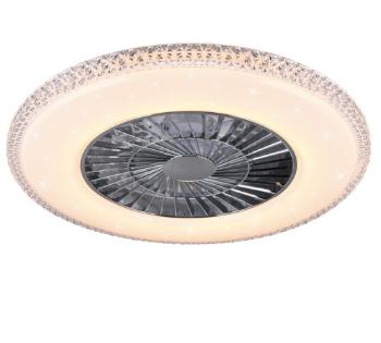 LED ventilátor Reality Harstad chróm R62412106