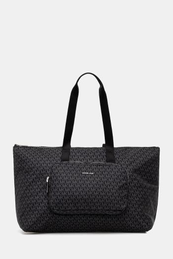 Obojstranná kabelka MICHAEL Michael Kors TANNER čierna farba, 30T5STNT3C