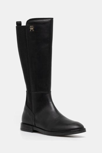 Detské čižmy Tommy Hilfiger čierna farba, T4A6-34036