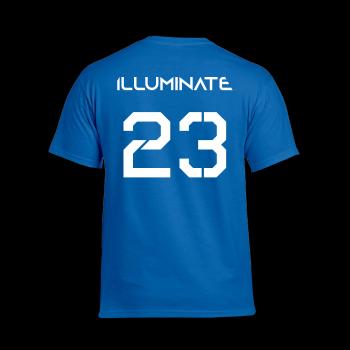 ILLUMINATE tričko 23 White print Royal 3XL