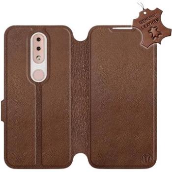 Flip pouzdro na mobil Nokia 4.2 - Hnědé - kožené -  Brown Leather (5903226892686)