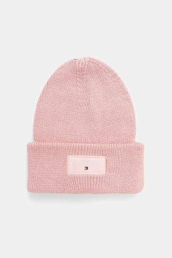 Bavlnená čiapka Tommy Jeans ružová farba, AW0AW17913
