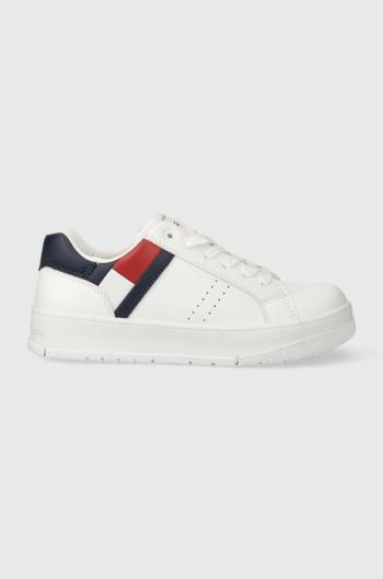 Detské tenisky Tommy Hilfiger biela farba