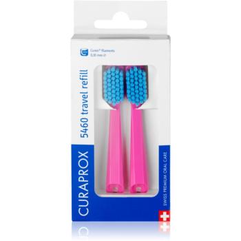 Curaprox Travel Set 2-pack cestovná sada náhradné hlavice Pink (Blue) 2 ks