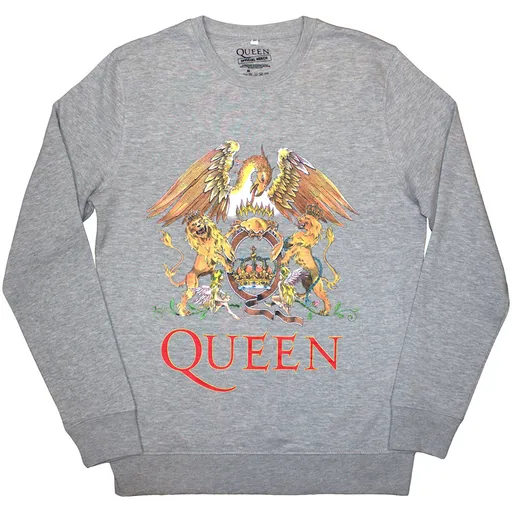 Queen mikina Classic Crest Šedá XXL