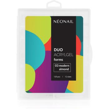 NEONAIL Duo Acrylgel Forms šablóny na nechty typ 03 Modern Almond 120 ks