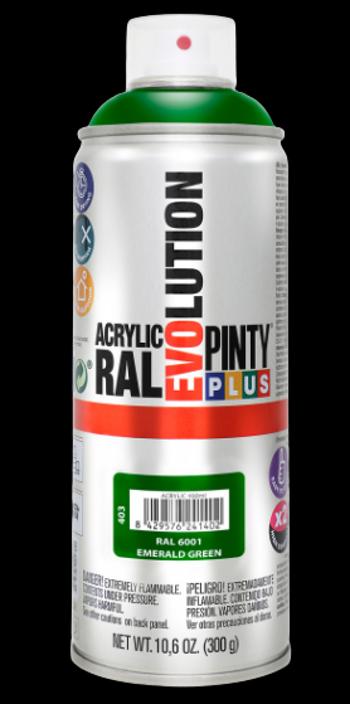 PINTY PLUS EVOLUTION - Akrylový rýchloschnúci sprej RAL 9006 - biely hliník 0,4 L