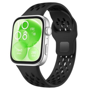 AIRY Silikónový remienok pre Huawei Watch Fit 4 / Fit 4 Pro čierny
