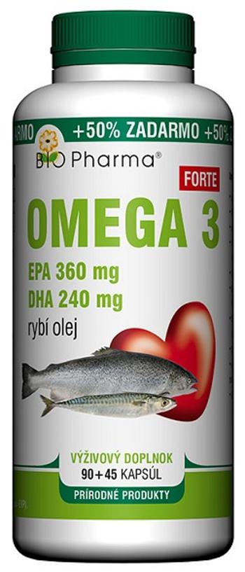 BIO PHARMA Omega 3 Forte 1200 mg 135 kapsúl