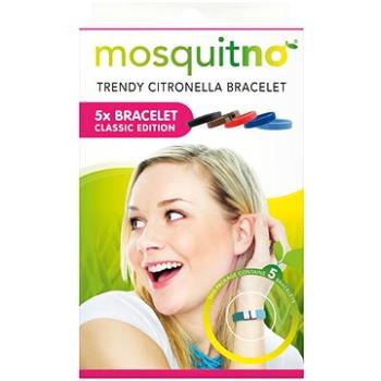 MosquitNo - Náramok Classic so sponou, 5 kusov, (mix farieb) (8718164111129)