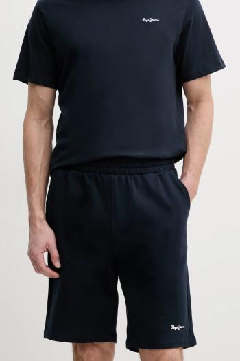 Bavlnené šortky Pepe Jeans DUKE SHORTS tmavomodrá farba, PM211864