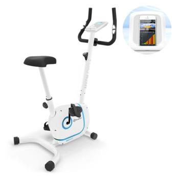 KLARFIT Myon Cycle, domáci rotoped, stacionárny bicykel, cyklotrenažér, záťažové koleso 12 kg, SmartCardio Studio