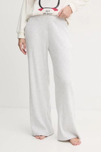 Nohavice Abercrombie & Fitch šedá farba, melanžové, KI147-4085