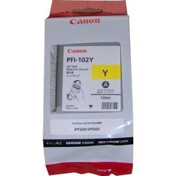 Canon PFI-102Y 0898B001 žltá (yellow) originálna cartridge