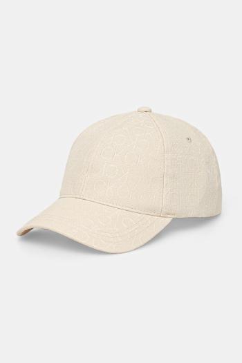 Šiltovka Calvin Klein biela farba, vzorovaná, K60K612871