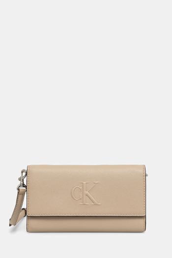 Kabelka Calvin Klein Jeans béžová farba, LV04K1006G