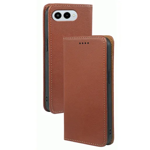 MAGNETIC Zaklápací kryt pre T Phone 3 hnedý