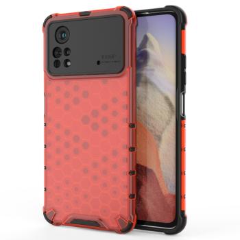 HONEYCOMB Ochranný kryt Xiaomi Poco X4 Pro 5G červený