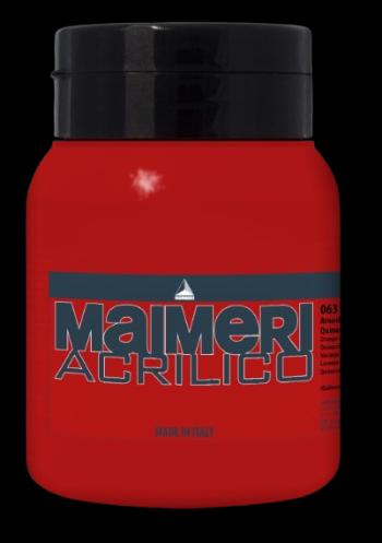 MAIMERI ACRILICO - Akrylové farby 063 - quinacridone orange, 0,5 L