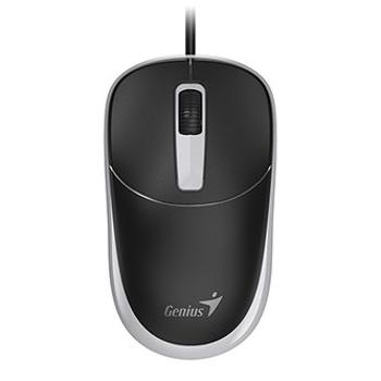 Myš drátová, Genius DX-123, černo-šedá, optická, 1200DPI, USB-C
