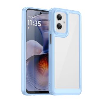 CRYSTAL Ochranný obal pre Motorola Moto G55 5G modrý