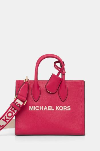 Kožená kabelka MICHAEL Michael Kors ružová farba, 35S4G7ZC5L