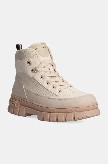 Detské workery Tommy Hilfiger béžová farba, T3A5-33602