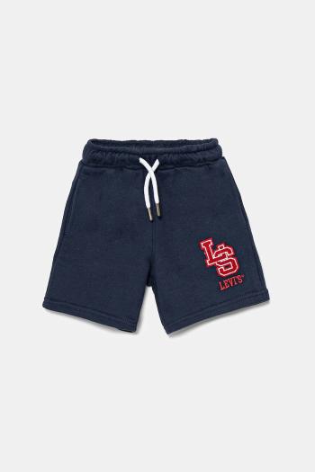 Detské krátke nohavice Levi's MONOGRAM SHORTS tmavomodrá farba, 8EM368