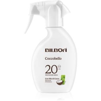 Bilboa Coccobello Trigger opaľovací sprej s kokosovým olejom SPF 20 250 ml