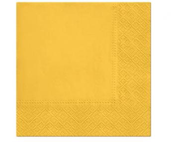 Szalvéták - Sárga 33x33 cm