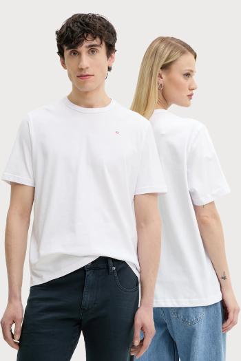 Bavlnené tričko Diesel T-ADJUST-MICRODIV T-SHIRT biela farba, s nášivkou, A14931.0NIAX