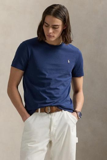 Bavlnené tričko Polo Ralph Lauren pánske, červená farba, jednofarebné, 710671438