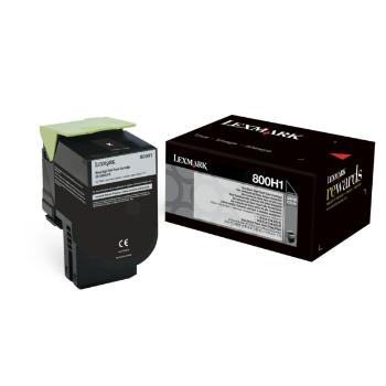 Lexmark 80C0H10 čierny (black) originálny toner