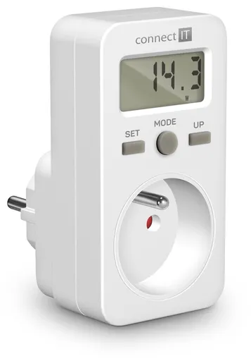 CONNECT IT PowerMeter merač spotreby el. energie, display, detská poistka