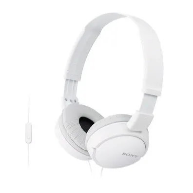 SONY stereo slúchadlá MDR-ZX110AP, biela