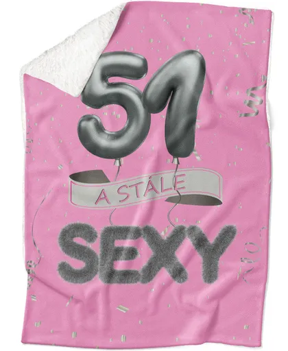 Deka Stále sexy – Ružová (vek: 51, Podšitie baránkom: ÁNO)