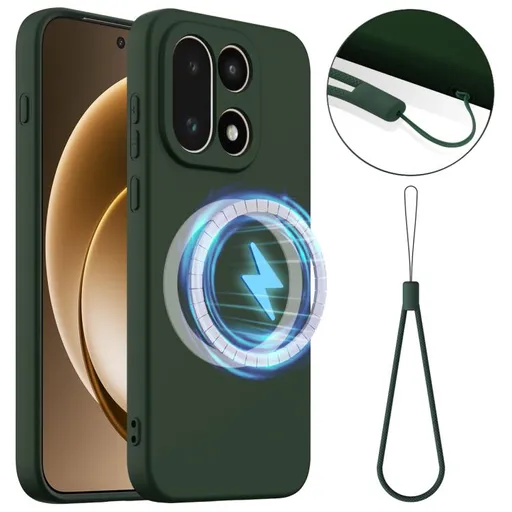 RUBBER MAGSAFE Silikónový kryt pre OnePlus 15 DARK GREEN