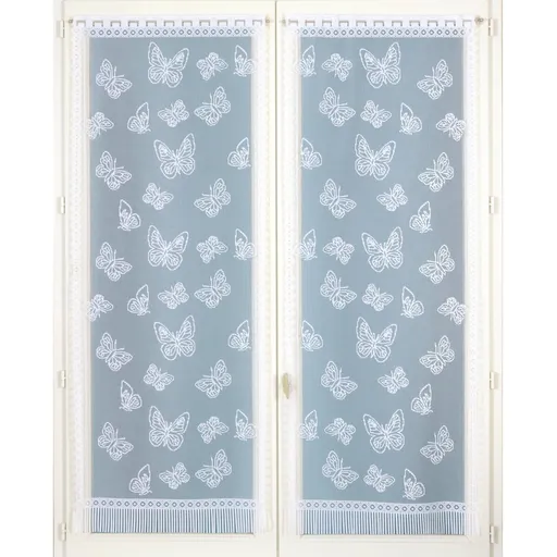 Rovná záclona s motívom motýľov, 1 pár
